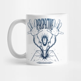 only hand draw perspective graphic design by ironpalette Mug